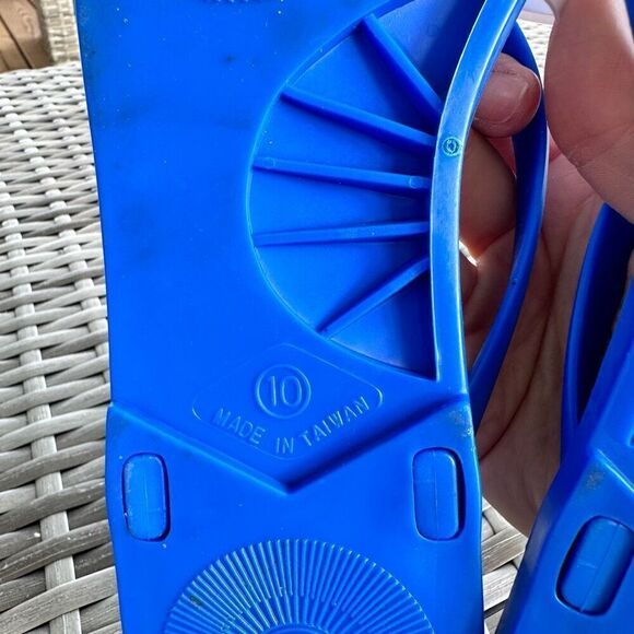 University of Kentucky Wildcats Flip Flops Women 10 Blue White Preppy Bow Big Bl - Picture 7 of 7